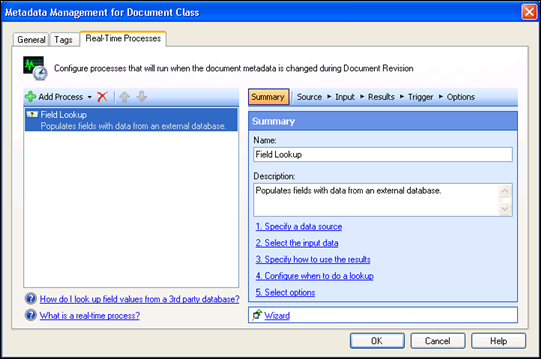 Metadata Management Real-Time Processes